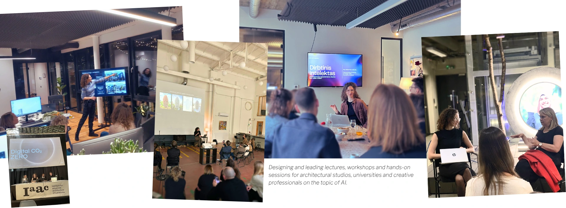 AI design lectures and workshops