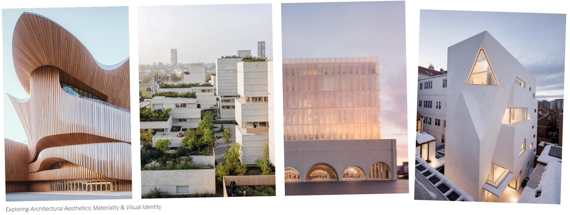 Exploring architectural material and aesthetic directions